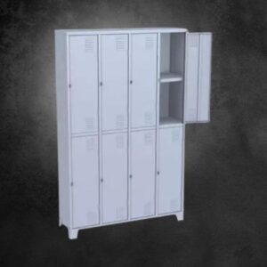 Virtuaxo_Roupeiro De Aço C 8 Portas Grandes C Prateleira