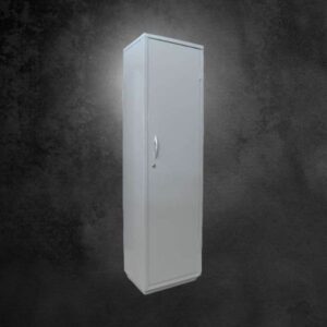 Virtuaxo_Armário De Aço C 1 Porta C Fechadura E 3 Prateleiras